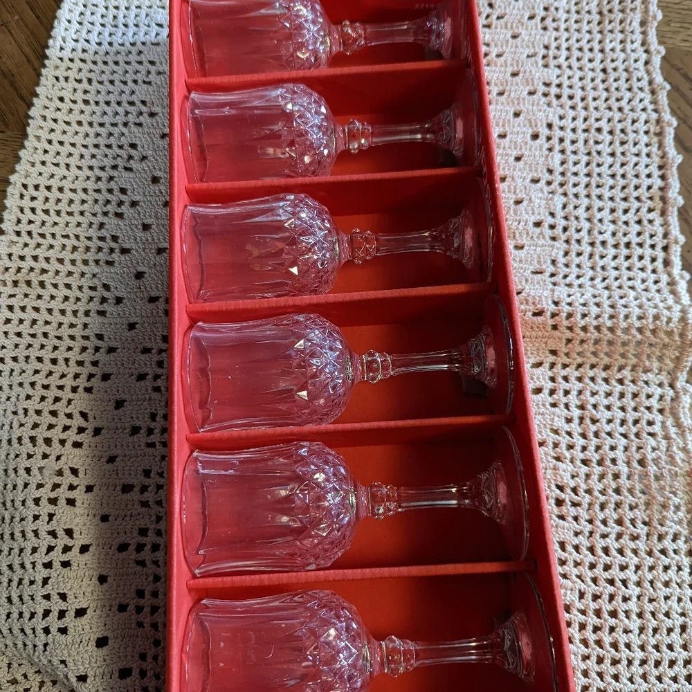 Vintage Cristal D'arques Longchamp 6cl Cordial Glasses - Picture 3 of 5